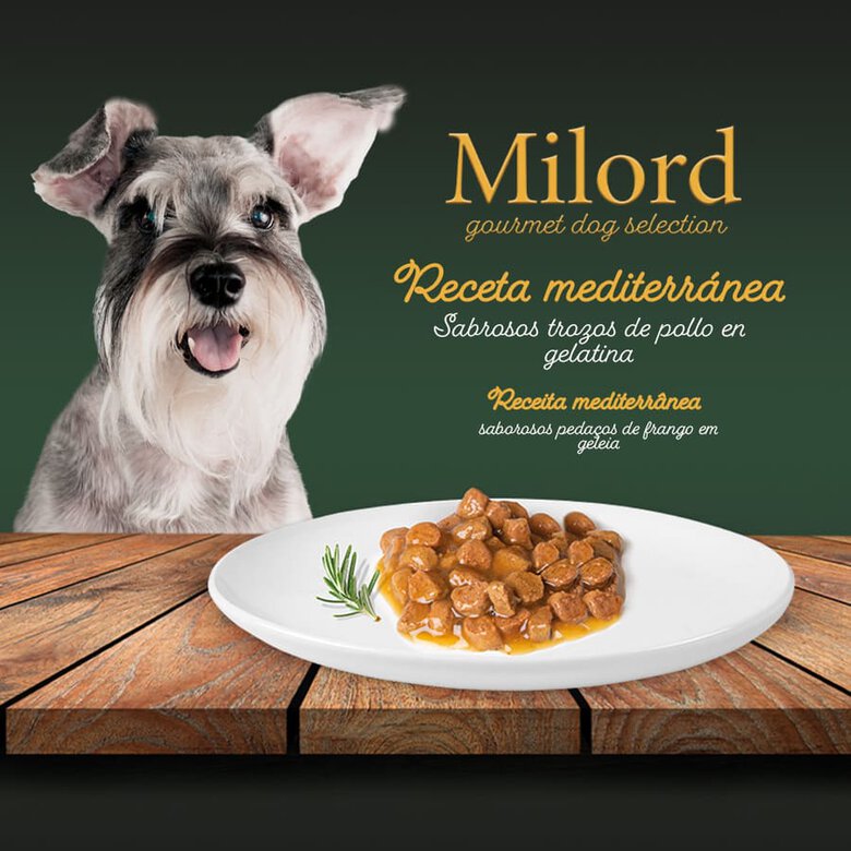 Milord Adult Pollo en Gelatina tarrina para perros, , large image number null